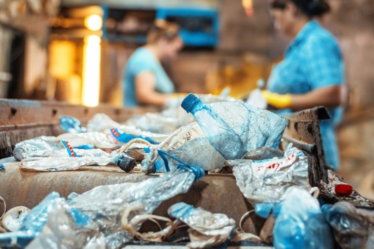 Plastic waste recycling factory recycled plastic centre sorting