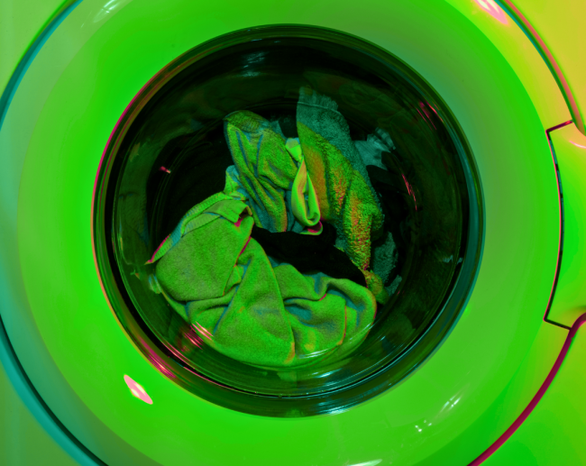 greenwashing - green washing machine