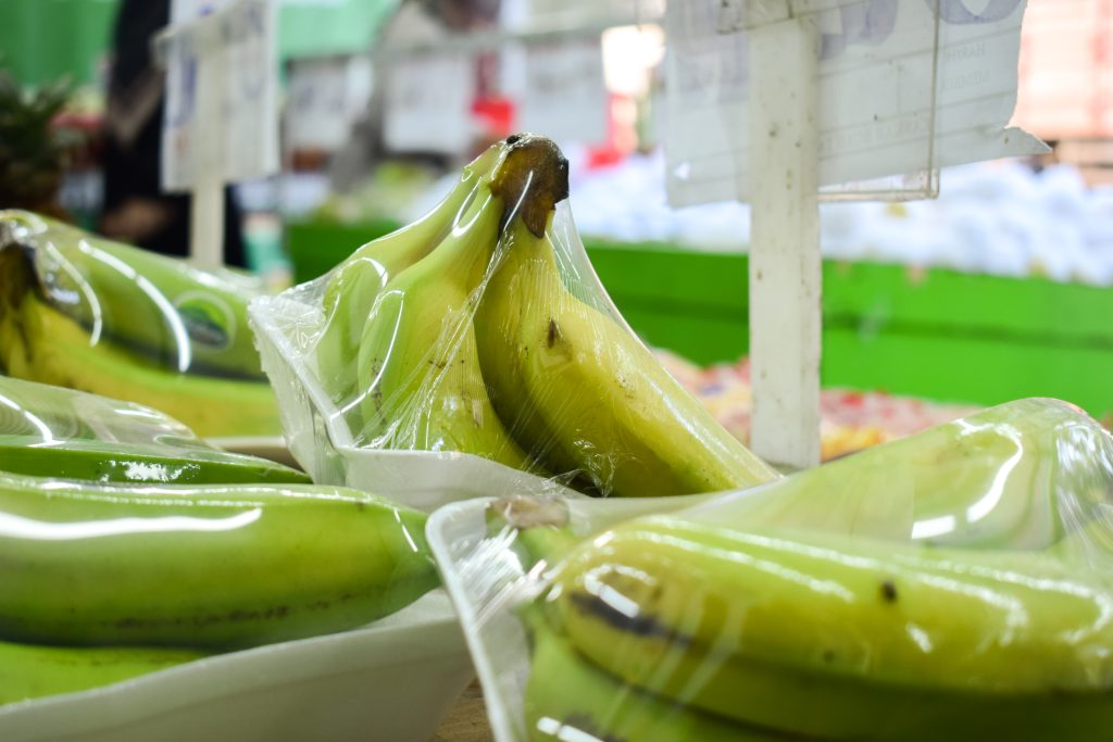 Plastic Packaging for Fresh Produce - bananas