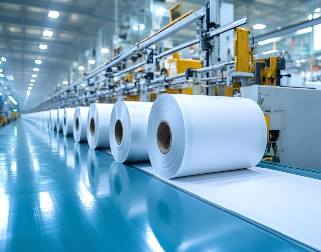 Large paper rolls being transported on a conveyor belt inside a paper mill, showcasing modern industrial manufacturing processes - The European pulp and paper industry is rebounding, with both consumption and production rising in the past year. Recycling and packaging demand have driven growth, while exports remain strong. However, energy costs, economic stagnation, and shifting trade policies pose challenges. Recovery in Consumption and Production According to a recent industry report by the European association representing the paper industry, Cepi, after two years of decline, paper and board consumption rose by 7.5 %, while production increased by 5.2 %. However, these increases follow a sharp drop of 13 % in 2023, meaning production levels are still below pre-pandemic figures. On a global scale, paper and board production also showed signs of recovery, with Europe slightly outperforming its competitors. Recycling and Packaging Demand Additionally, the use of Paper for Recycling (PfR) increased by 4.1 % in 2024 after also suffering two years of decline. While it remains below its 2021 peak, it is still significantly higher than early 2000s levels, with an overall increase of 5 million tons despite previous downturns in consumption and production. Packaging played a major role in driving the industry’s recycling performance. The sector now accounts for 63 % of total paper and board production, with a 6.5 % rise in the production of recycled packaging grades since 2023. Other segments also saw growth, as the demand for tissue paper rebounded with a 5.8 % increase, while graphic paper—including newsprint, printing, and writing paper—expanded for the first time since 2010, rising by 5.2 %. Energy Costs and Economic Challenges Despite the previous positive trends, the industry continues to struggle with high energy prices, which remain twice as high as they were before the pandemic. This poses a challenge to the competitiveness of energy-intensive paper grades in the European market. Economic growth in the European Union also fell behind in comparison with other advanced economies, with manufacturing output across all EU sectors still 10 % lower than in 2021. Export Growth and Trade Uncertainty Moreover, exports accounted for 21 % of total paper and board production in 2024, with the sector maintaining a strong trade balance. Notably, shipments to North America rose by 16.8 %. Outlook for the Industry While recent data suggests a positive shift for the European pulp and paper sector, long-term growth depends on policy decisions and market conditions. Industry leaders emphasize the need for supportive EU measures, including affordable energy policies, regulatory simplification, and continued progress toward sustainability goals.
