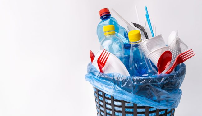Push to Strengthen EU Packaging Waste Legislation - plastic waste in bin